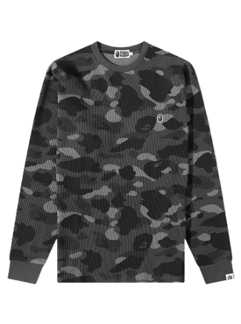 BAPE Long Sleeve Colour Camo Thermal T-Shirt Black 001LTJ301005M-BLK