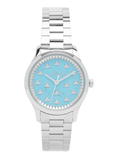 G-Timeless Multibee 32mm Watch "Turquoise & Silver"