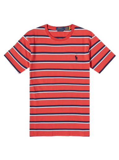 Polo Ralph Lauren Men's Multi Stripe T-Shirt Spring Red Multi
