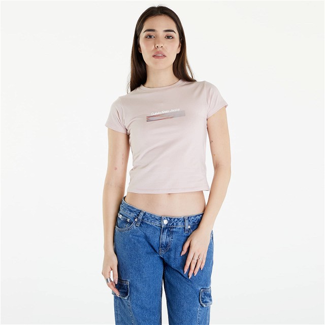 Diffused Box Fitted Short Sleeve Tee