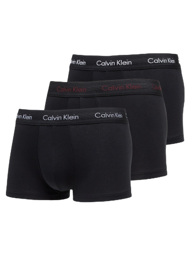 Cotton Stretch Low Rise Trunk 3-Pack Black