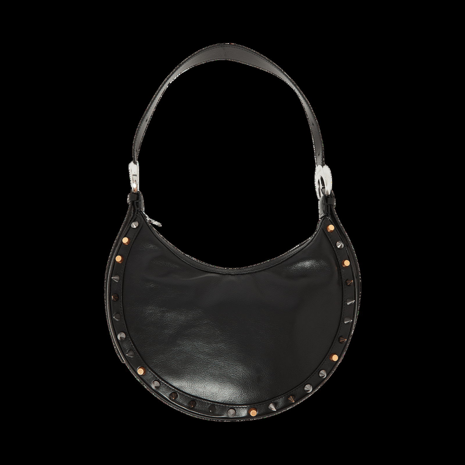 crescent leather bag