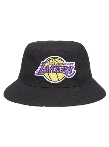 New Era Los Angeles Lakers Print Infill Bucket Hat 60298685