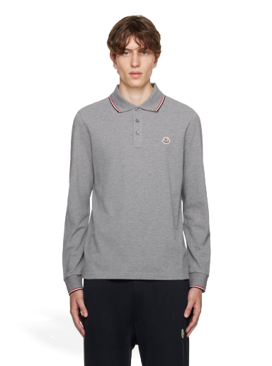 Patch Long Sleeve Polo