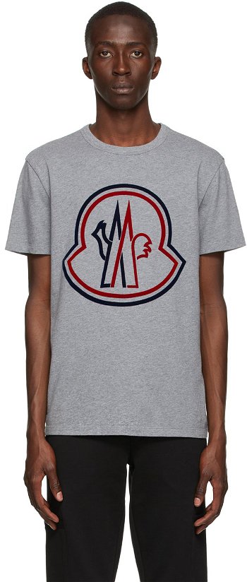 Moncler Flocked Logo T-Shirt 8C000 - 54 - 8390T