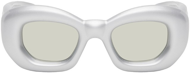 Silver Inflated Butterfly Sunglasses