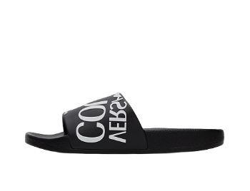 Versace Jeans Couture Black Logo Slides E72YA3SQ1 E71352