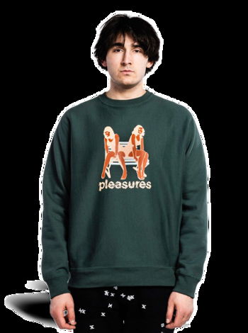 Pleasures Bench Premium Crewneck P21W048-GREEN