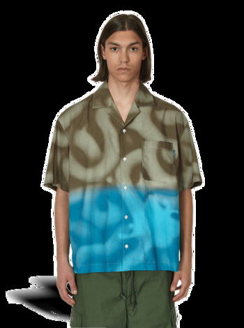 Awake NY Mundo Dip Dyed Camp Shirt AWK-SP23-TP001  BRO