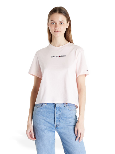 Serif Linear T-Shirt Pink