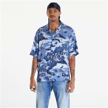 Tommy Hilfiger Hawaiian Print Camp Collar Short Sleeve Shirt Hawaiian Aop DM0DM18950 0KA