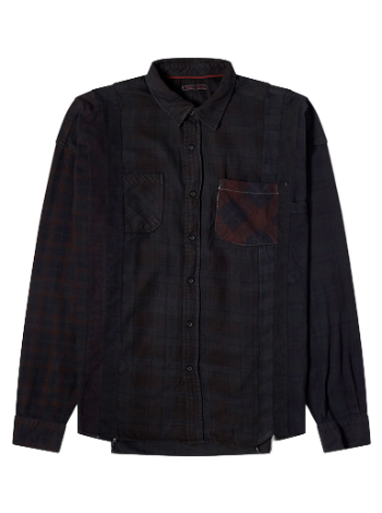 Needles 7 Cuts Wide Over Dyed Flannel Shirt NS305-E