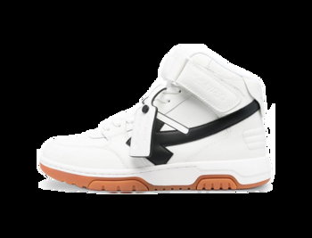 Off-White Out Of Office Mid Top "White Black Gum" OMIA259F23-LEA003-0110