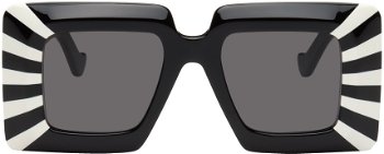 Loewe Black Oversized Sunglasses LW40090I@4704A