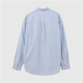 GAP Longsleeve Standard-Fit Oxford Logo Shirt Light Blue 887258-00