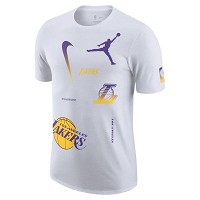 Los Angeles Lakers Courtside Statement Edition Men's Jordan Max90 NBA T-Shirt