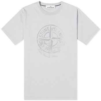 Stone Island Reflective One Badge Print T-Shirt 80152RC87-V0064