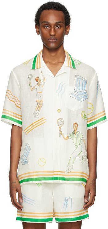 Casablanca Tennis Play Icon Shirt U-MPS24-SH-003-04