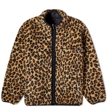 WACKO MARIA Reversible Leopard Fleece Jacket 23FW-WMO-OD06-BGE