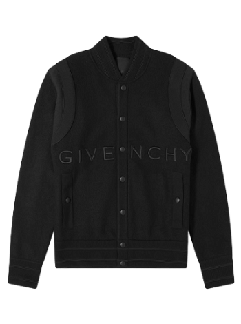 Givenchy Logo Knit Bomber Jacket BM00R64Y82-001