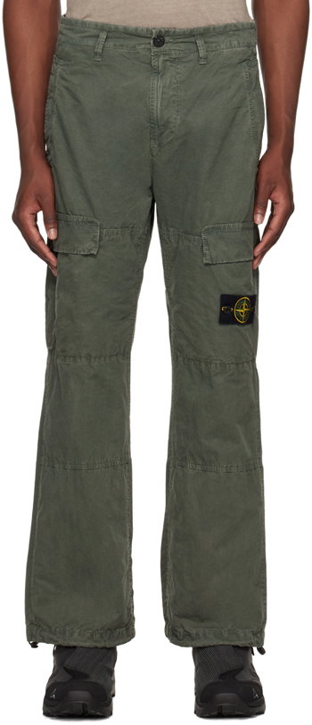 Stone Island Patch Cargo Pants "Khaki" 8015311WA