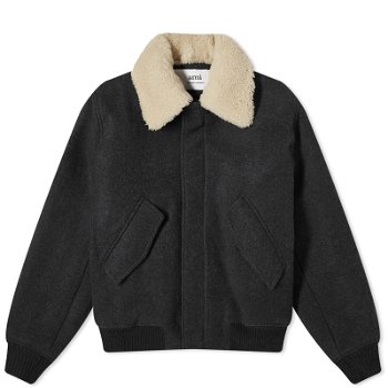 AMI Shearling Collar Jacket UJK010-WV0019-055