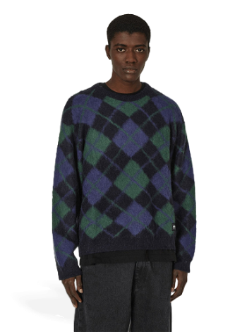 Neighborhood Argyle Pattern Mohair Sweater 232FUNH-KNM03 NY