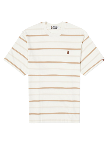 BAPE Stripe One Point T-Shirt "Ivory" 001CSJ801070I-IVO