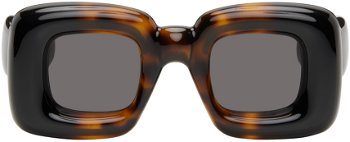 Loewe Tortoiseshell Inflated Sunglasses LW40098I