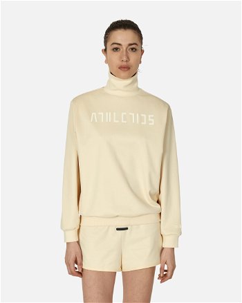 adidas Originals Tricot Mock Neck Sweatshirt Pale Yellow IS8714 001