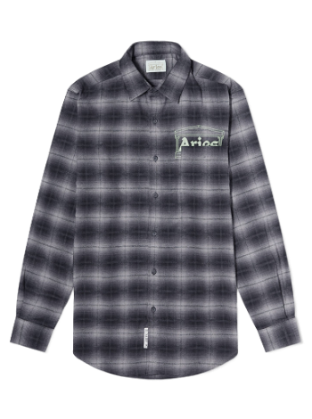 Aries Plaid Flannel Shirt FUAR40103-BLK