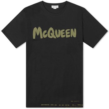 Alexander McQueen Graffiti Logo T-Shirt 622104QTAAC-0519