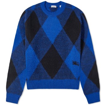 Burberry Large Check Crew Knit Knight Ip Check 8078750-B7647