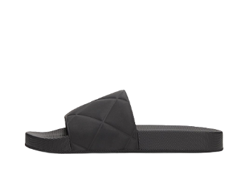 Bottega Veneta Rubber Slider Sandals "Black" 640050 V00P0
