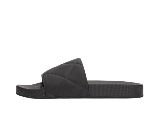 Rubber Slider Sandals "Black"