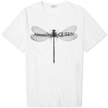 Alexander McQueen Dragonfly Print T-Shirt 776328QTAAI-0909
