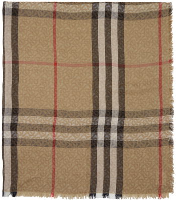 Burberry Vintage Check Monogram Scarf Beige 8055872