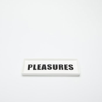 Pleasures Ceramic Tray P23W074 WHITE