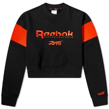 Reebok Reebok Colourblock Graphic Logo Sweatshirt Black HG4807-BLK