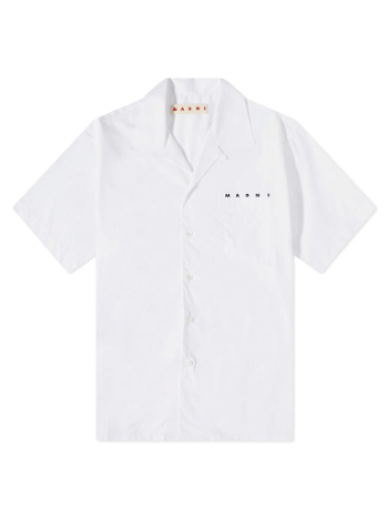 Marni Pocket Logo Vacation Shirt Lily White CUMU0213P8-USCT88-LOW01