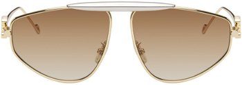Loewe Gold Spoiler New Aviator Sunglasses LW40116U@6130F