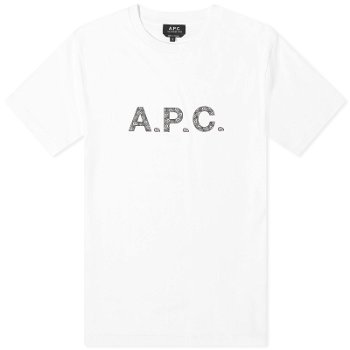 A.P.C. James Paisley Logo T-Shirt COEIO-H26347-WBK
