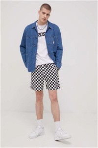 Relaxed Checkerboard Shorts