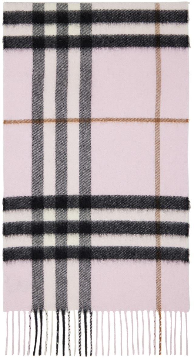 Classic Check Scarf Pink