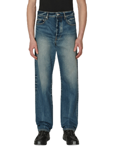Straight-Cut Asagao Jeans