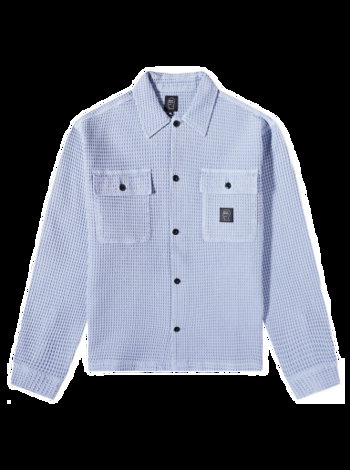 Brain Dead Waffle Snap Front Overshirt BDP23T22001365BL09