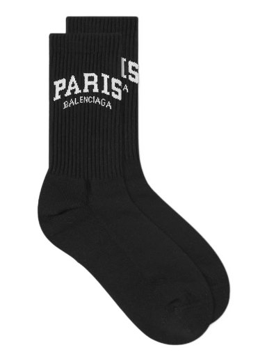 Paris Logo Sock Black/White