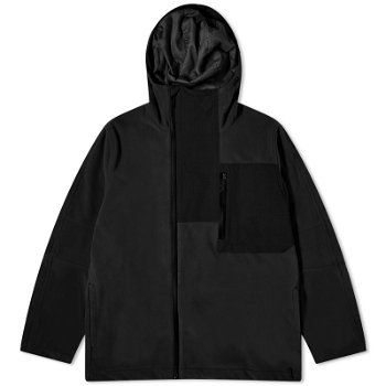 Maharishi Asym Zipped Hooded Fleece Jacket 4578-BLK