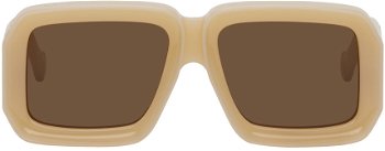 Loewe Beige Paula's Ibiza Dive Sunglasses LW40064U