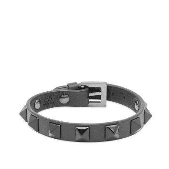 Valentino Men's Rock Stud Bracelet Nero 4Y2J0801BWA-0NO